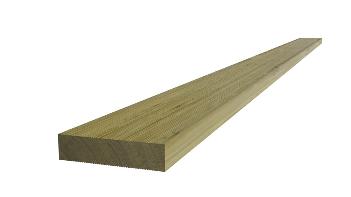 Imported Double Sided Decking Pressure Treated
