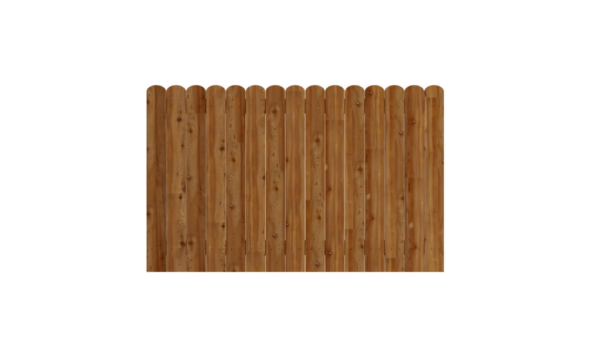 Closed Cottage Fence Golden Brown