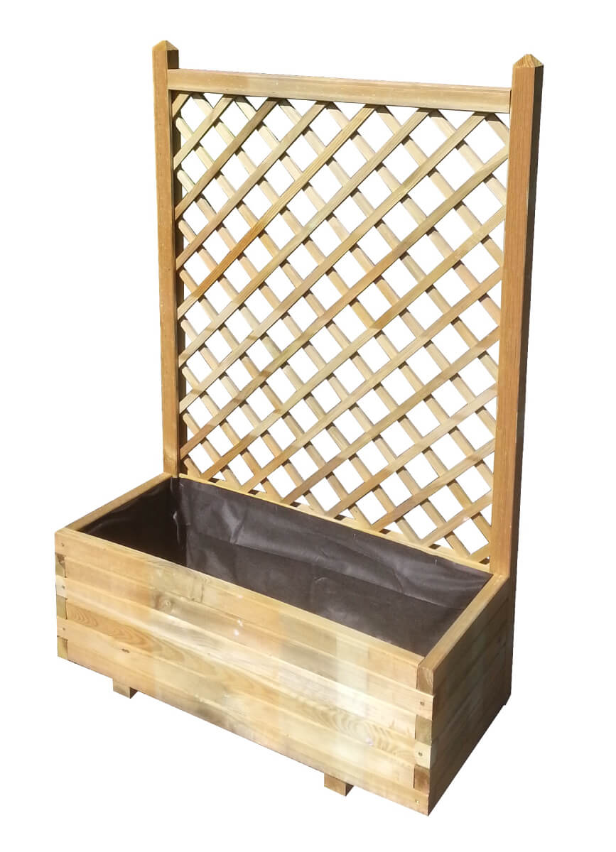 Flower Box with Trellis Pressure Treated