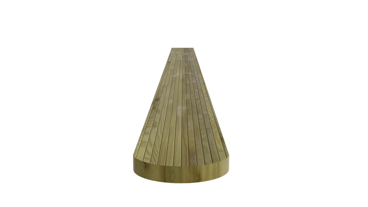Ribbed Cottage Fence Board Pressure Treated